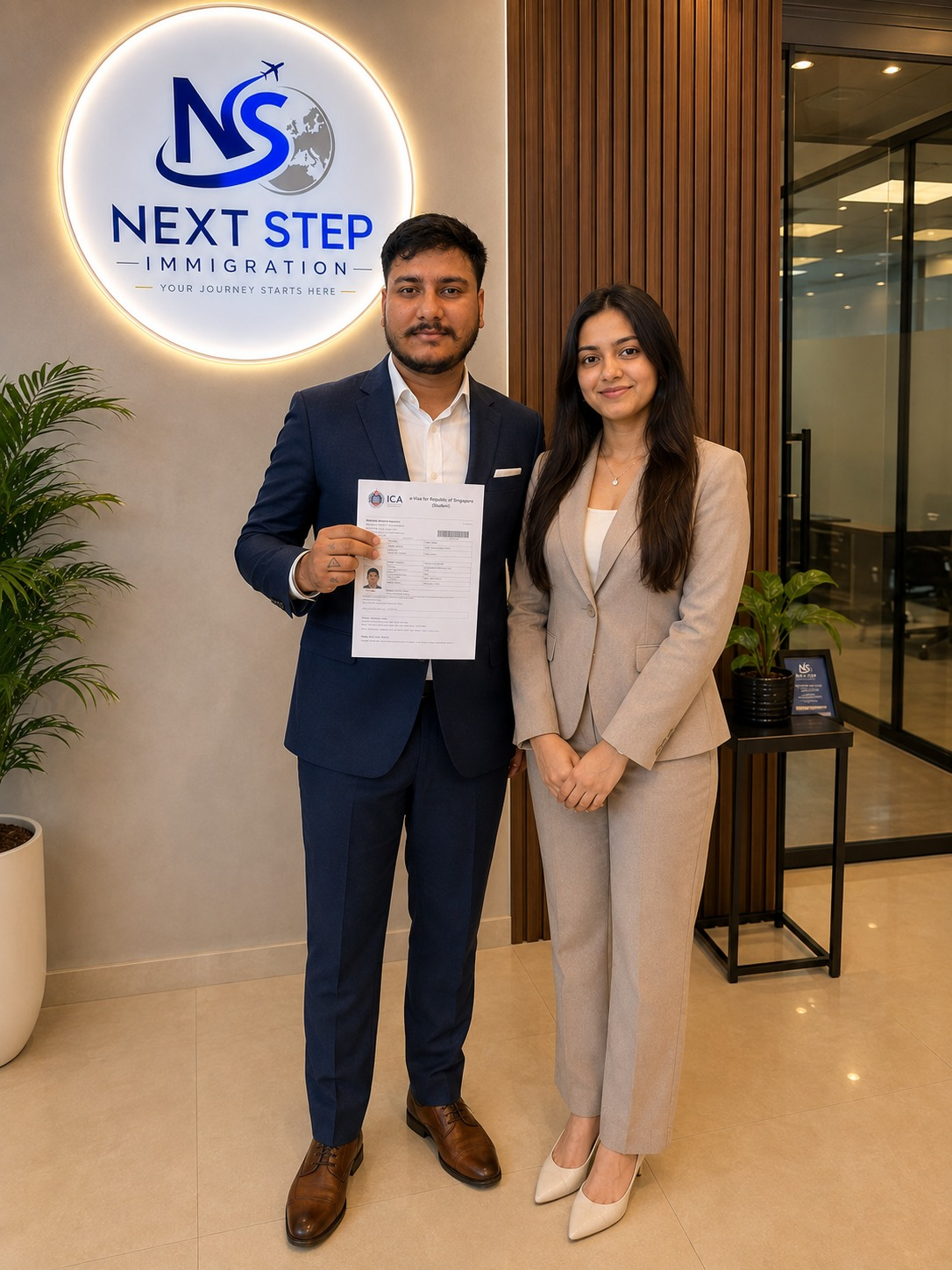 Next Step Immigration consultants at Chandigarh office